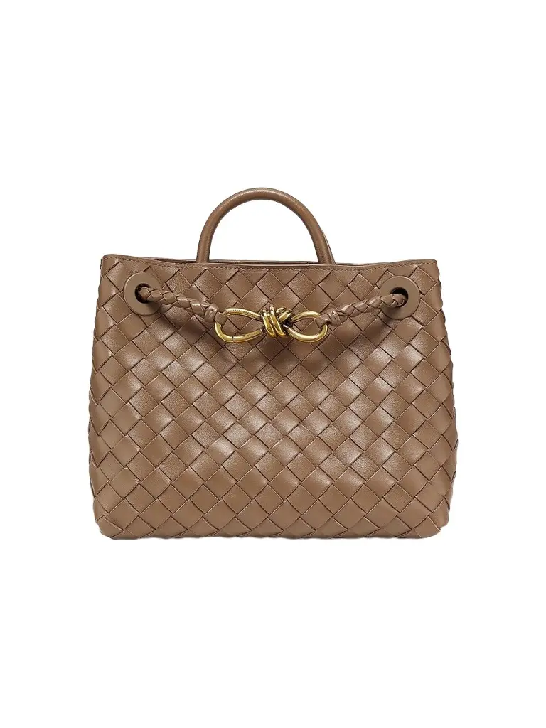 Bottega Veneta Women's Andiamo Small Intrecciato-Leather Top-Handle Bag