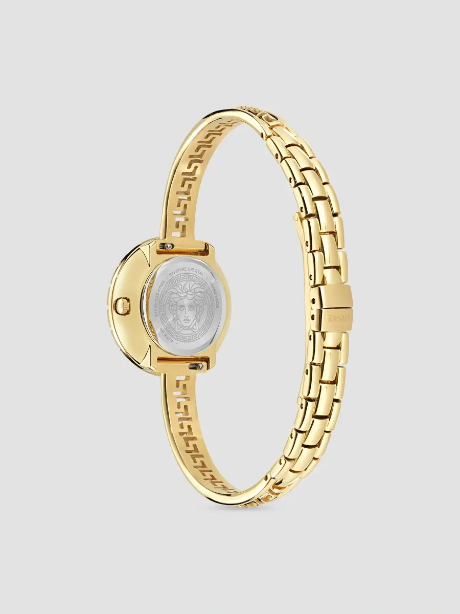 Versace Women's Greca Goldtone Stainless Steel, 0.39 TCW Diamond & Leather 3-Piece Watch Set/28MM | Thumbnail 4 Versace Women's Greca Goldtone Stainless Steel, 0.39 TCW Diamond & Leather 3-Piece Watch Set/28MM | Thumbnail 4