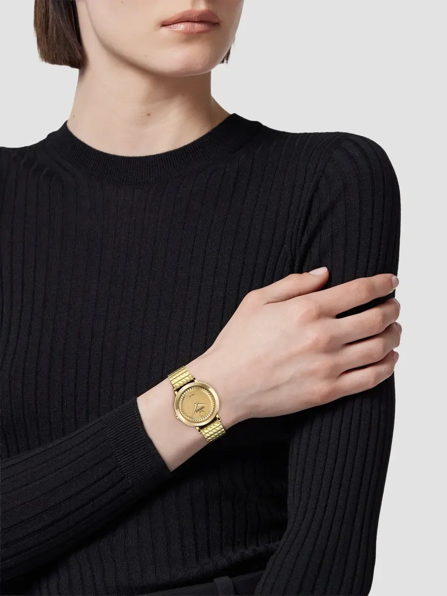 Versace Women's Delphinus Goldtone Stainless Steel Bracelet Watch/35MM | Thumbnail 2