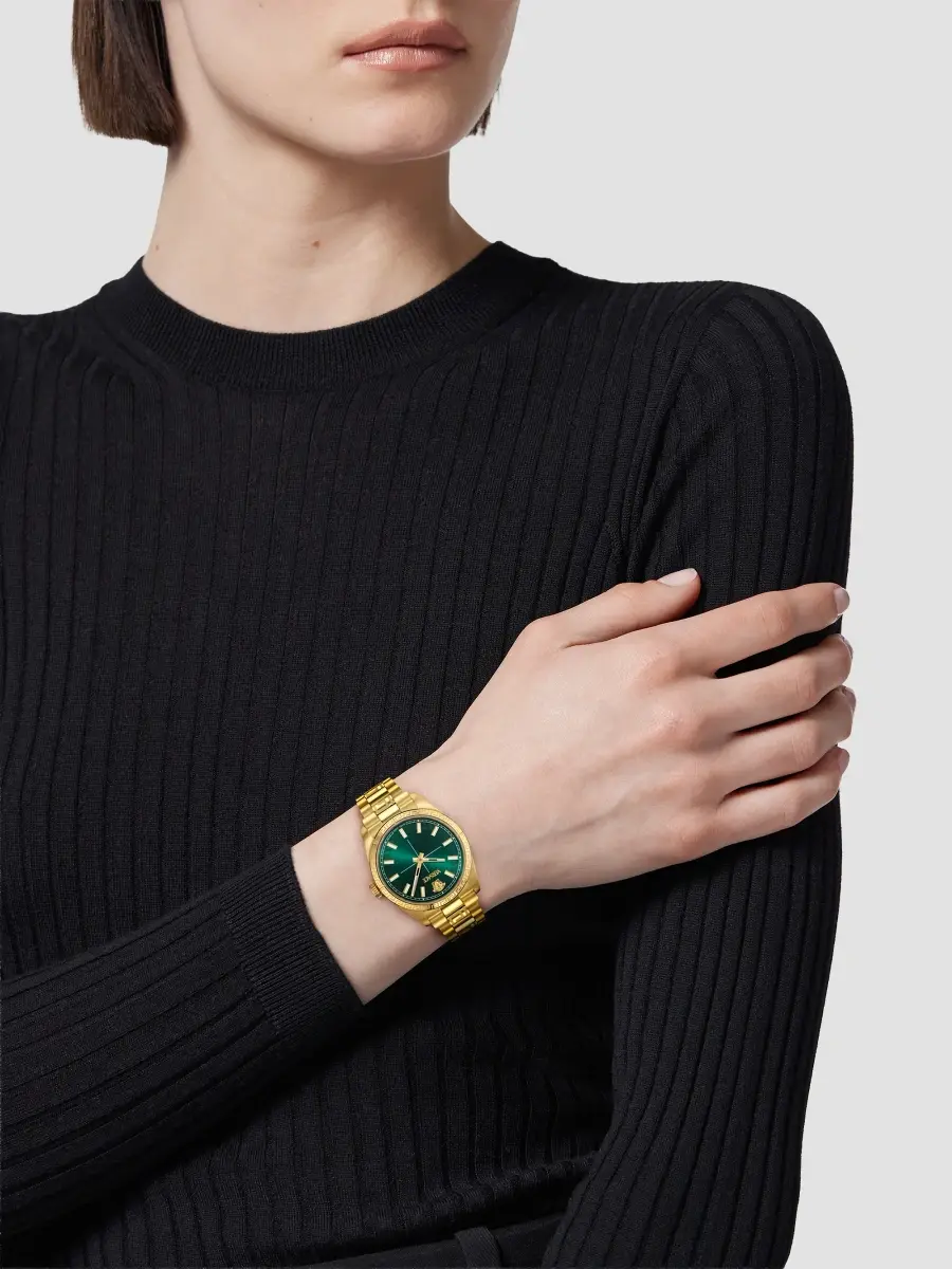 Versace Men's Millenyium Goldtone Stainless Steel Bracelet Watch/32MM | Thumbnail 2 Versace Men's Millenyium Goldtone Stainless Steel Bracelet Watch/32MM | Thumbnail 2