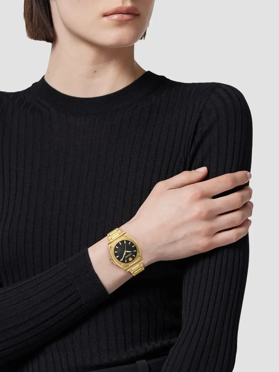 Versace Women's Greca Pulse Goldtone Stainless Steel Bracelet Watch/36MM | Thumbnail 2
