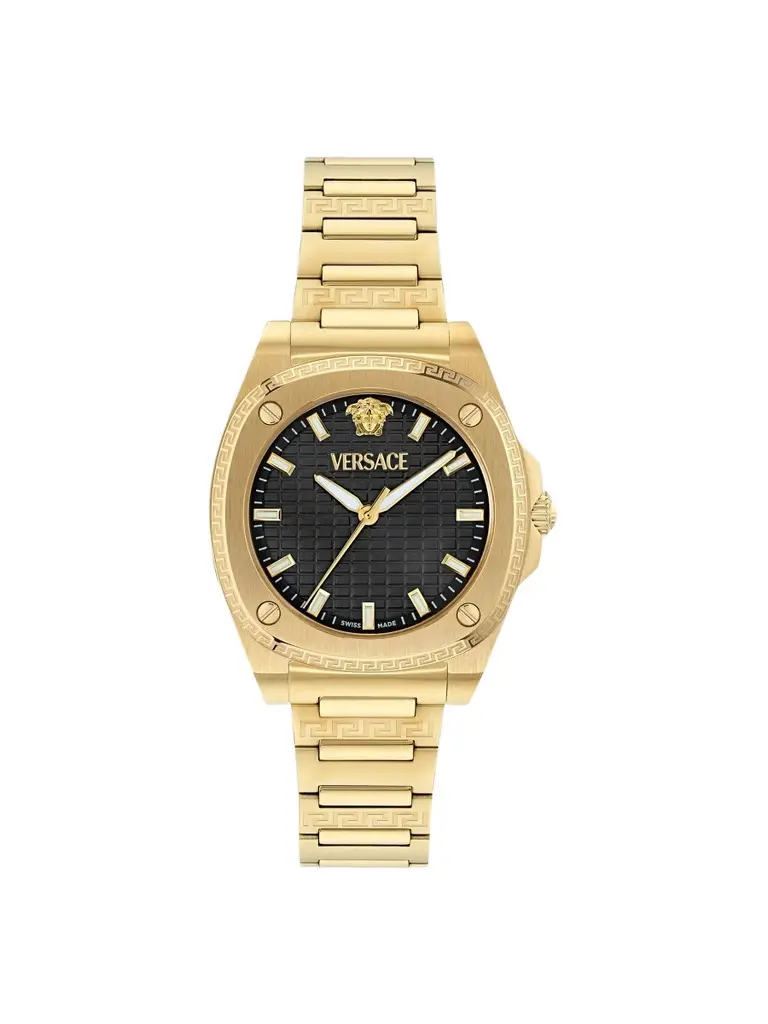 Versace Women's Greca Pulse Goldtone Stainless Steel Bracelet Watch/36MM