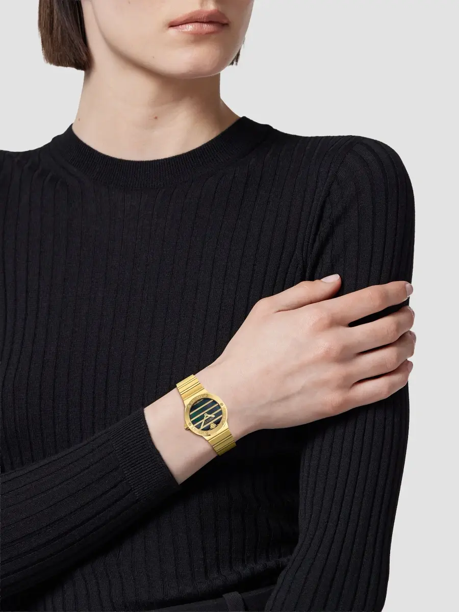 Versace Women's Greca Logo Goldtone Stainless Steel & Black Mother-Of-Pearl Bracelet Watch/33MM | Thumbnail 2 Versace Women's Greca Logo Goldtone Stainless Steel & Black Mother-Of-Pearl Bracelet Watch/33MM | Thumbnail 2