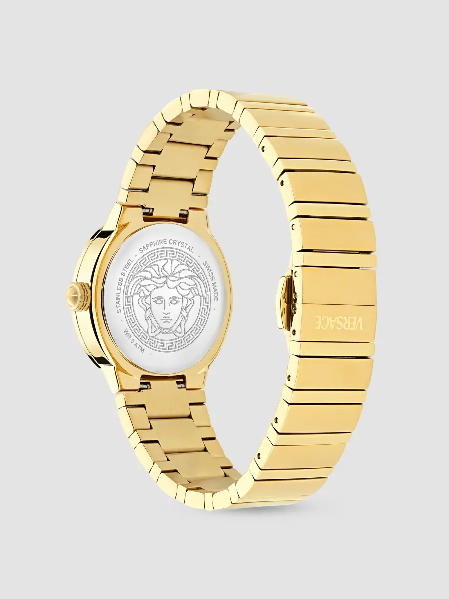 Versace Women's Greca Logo Goldtone Stainless Steel & Black Mother-Of-Pearl Bracelet Watch/33MM | Thumbnail 4 Versace Women's Greca Logo Goldtone Stainless Steel & Black Mother-Of-Pearl Bracelet Watch/33MM | Thumbnail 4