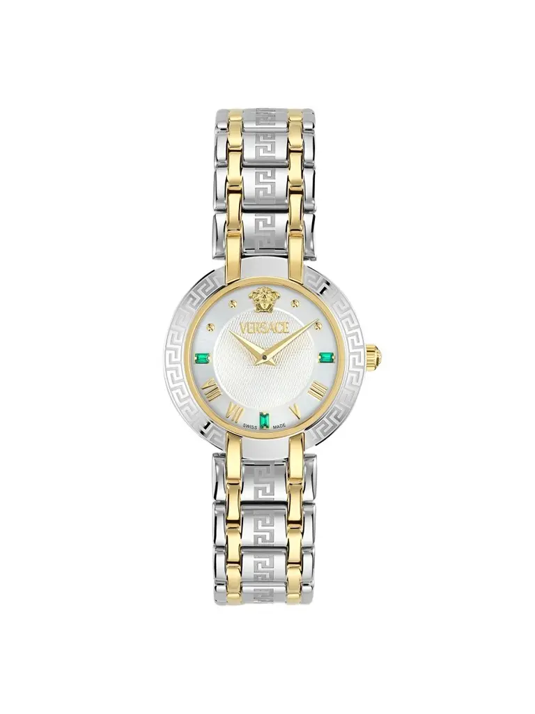 Versace Women's Antlia Two-Tone Stainless Steel & Emerald Bracelet Watch/34MM