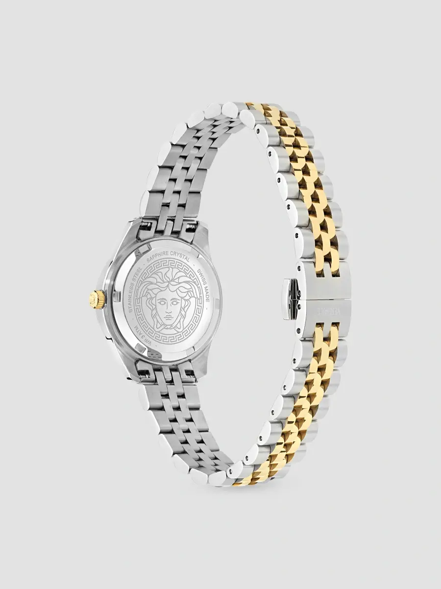 Versace Women's Greca Time Two-Tone Stainless Steel & 0.04 TCW Diamond Bracelet Watch/30MM | Thumbnail 4