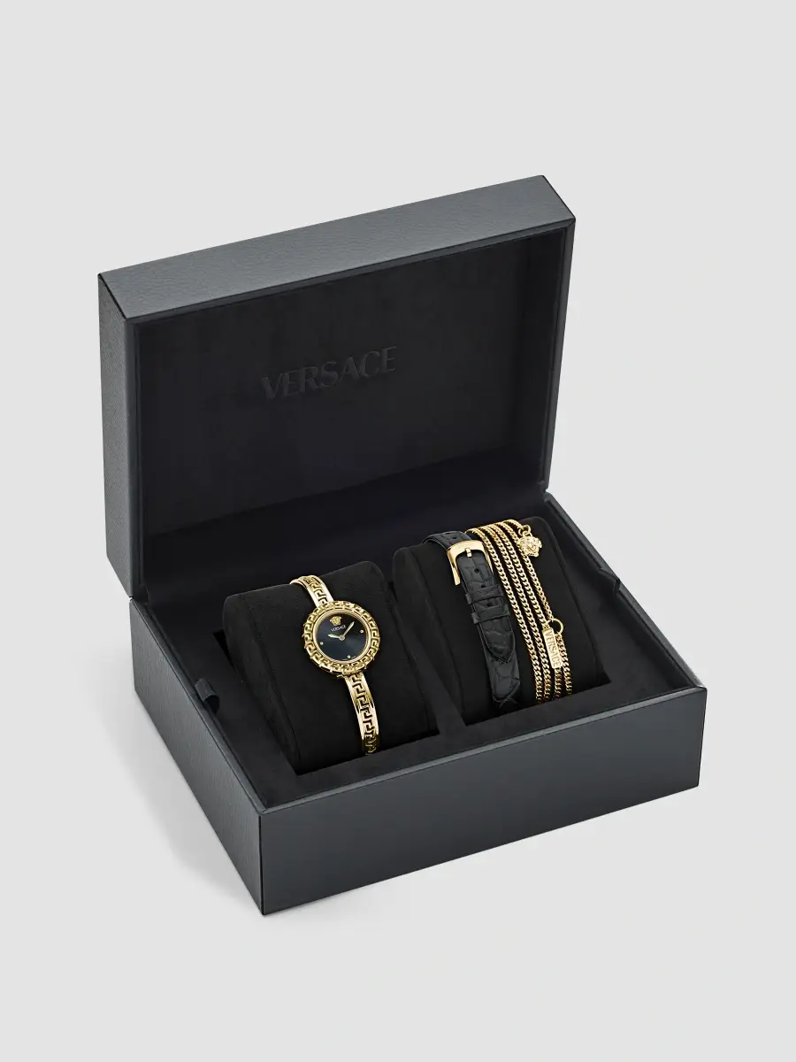 Versace Women's Greca Goldtone Stainless Steel & Leather 3-Piece Watch Set | Thumbnail 5 Versace Women's Greca Goldtone Stainless Steel & Leather 3-Piece Watch Set | Thumbnail 5