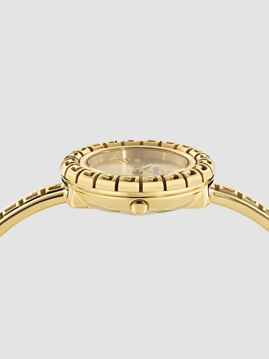Versace Women's Greca Goldtone Stainless Steel, 0.01 TCW Diamond & Leather 3-Piece Watch Set/28MM | Thumbnail 3 Versace Women's Greca Goldtone Stainless Steel, 0.01 TCW Diamond & Leather 3-Piece Watch Set/28MM | Thumbnail 3