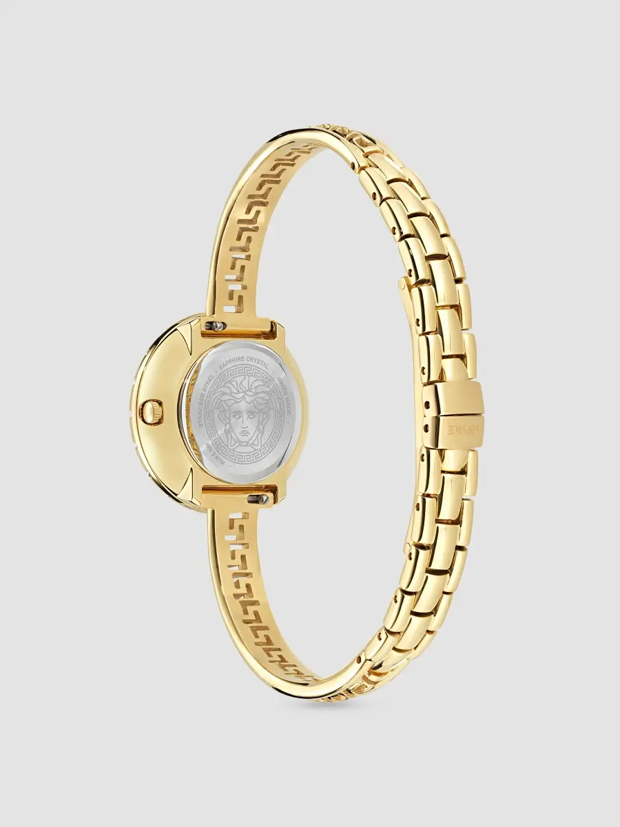 Versace Women's Greca Goldtone Stainless Steel, 0.01 TCW Diamond & Leather 3-Piece Watch Set/28MM | Thumbnail 4 Versace Women's Greca Goldtone Stainless Steel, 0.01 TCW Diamond & Leather 3-Piece Watch Set/28MM | Thumbnail 4