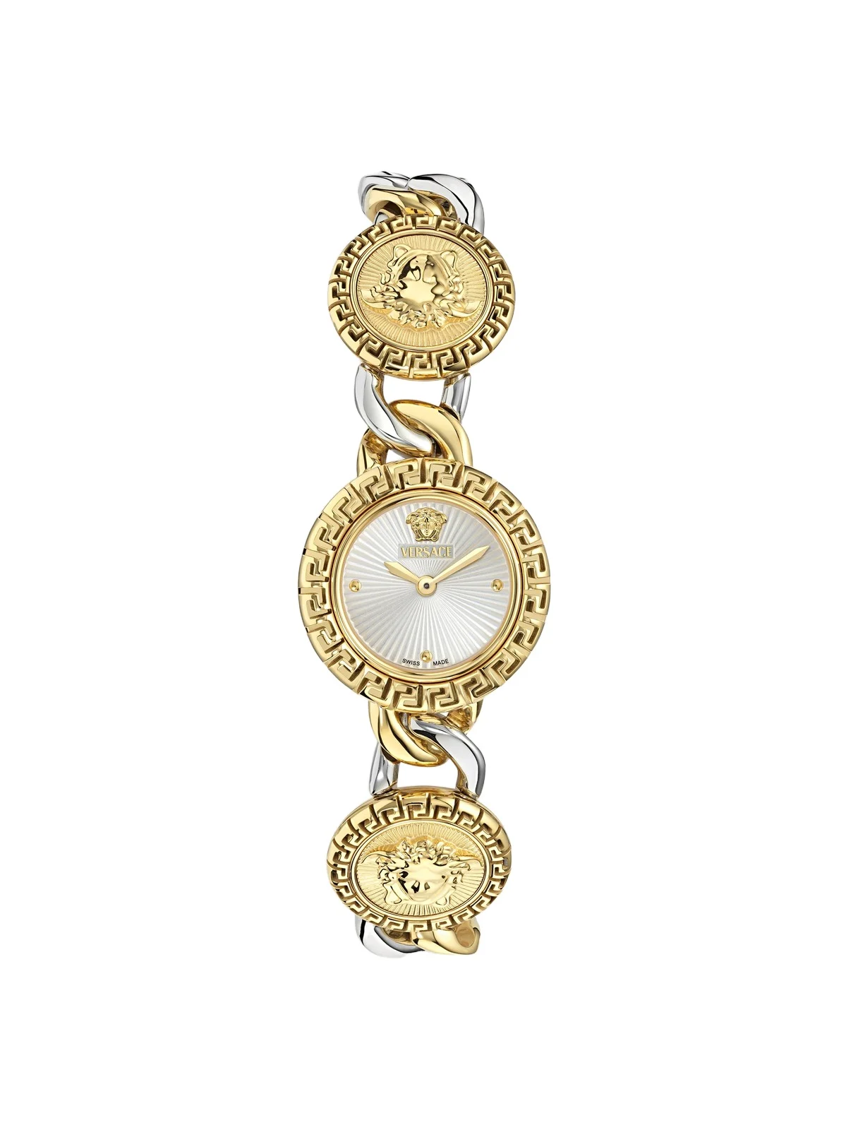 Versace Women's La Greca Two-Tone Stainless Steel Bracelet Watch/28MM