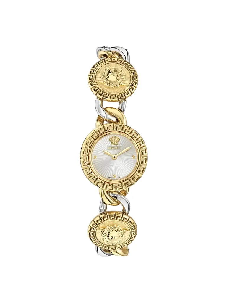 Versace Women's La Greca Two-Tone Stainless Steel Bracelet Watch/28MM