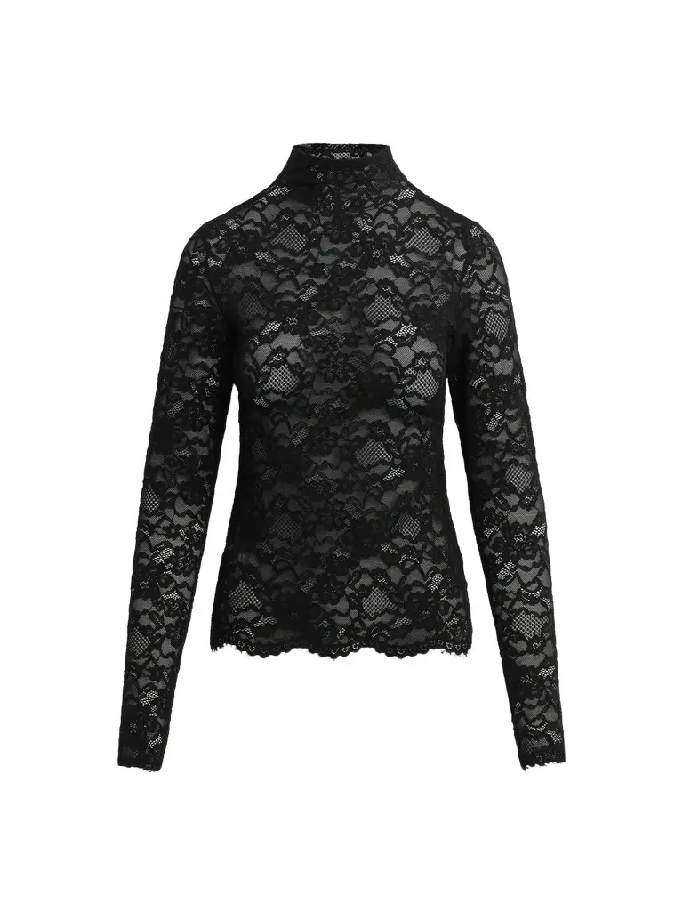 Joe's Jeans Women's Tony Sheer-Lace Cotton-Blend Top