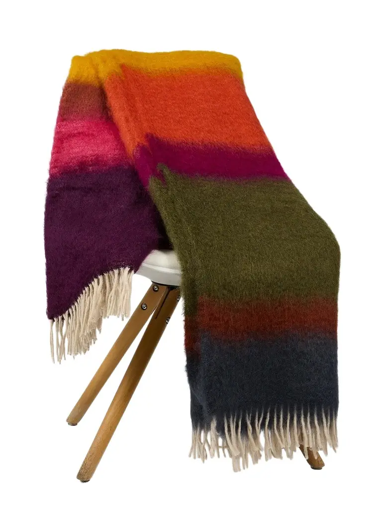 Mantas Ezcaray Matisse Mohair-Blend Throw Blanket