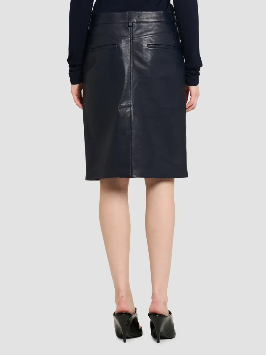 Ferragamo Women's Leather Naurical Knee Skirt | Thumbnail 5 Ferragamo Women's Leather Naurical Knee Skirt | Thumbnail 5