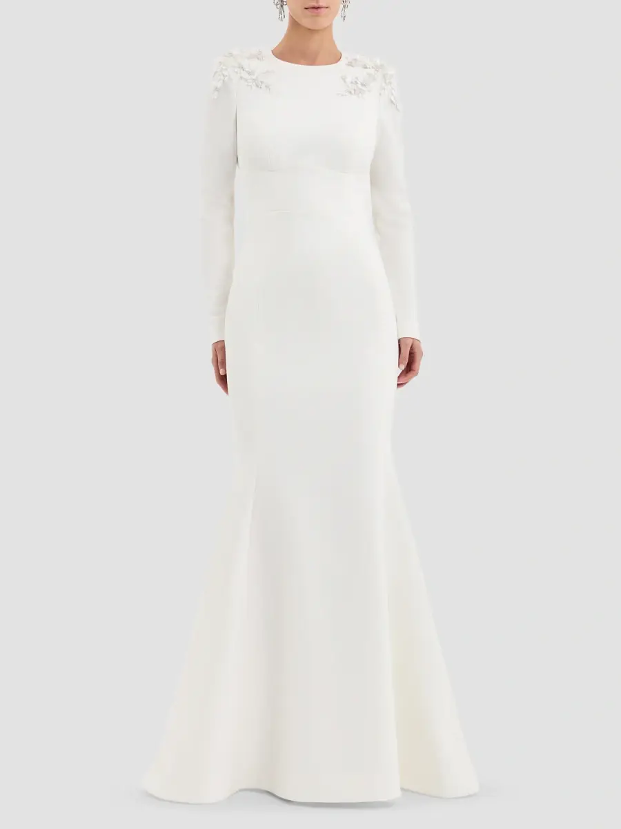 Rebecca Vallance Women's Andre Embellished Crepe Gown | Thumbnail 2 Rebecca Vallance Women's Andre Embellished Crepe Gown | Thumbnail 2