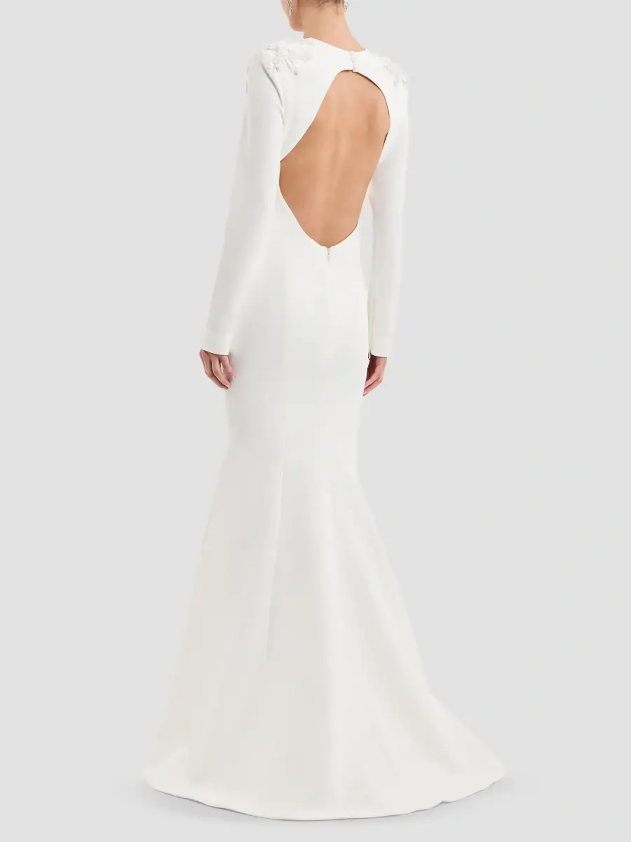 Rebecca Vallance Women's Andre Embellished Crepe Gown | Thumbnail 3 Rebecca Vallance Women's Andre Embellished Crepe Gown | Thumbnail 3