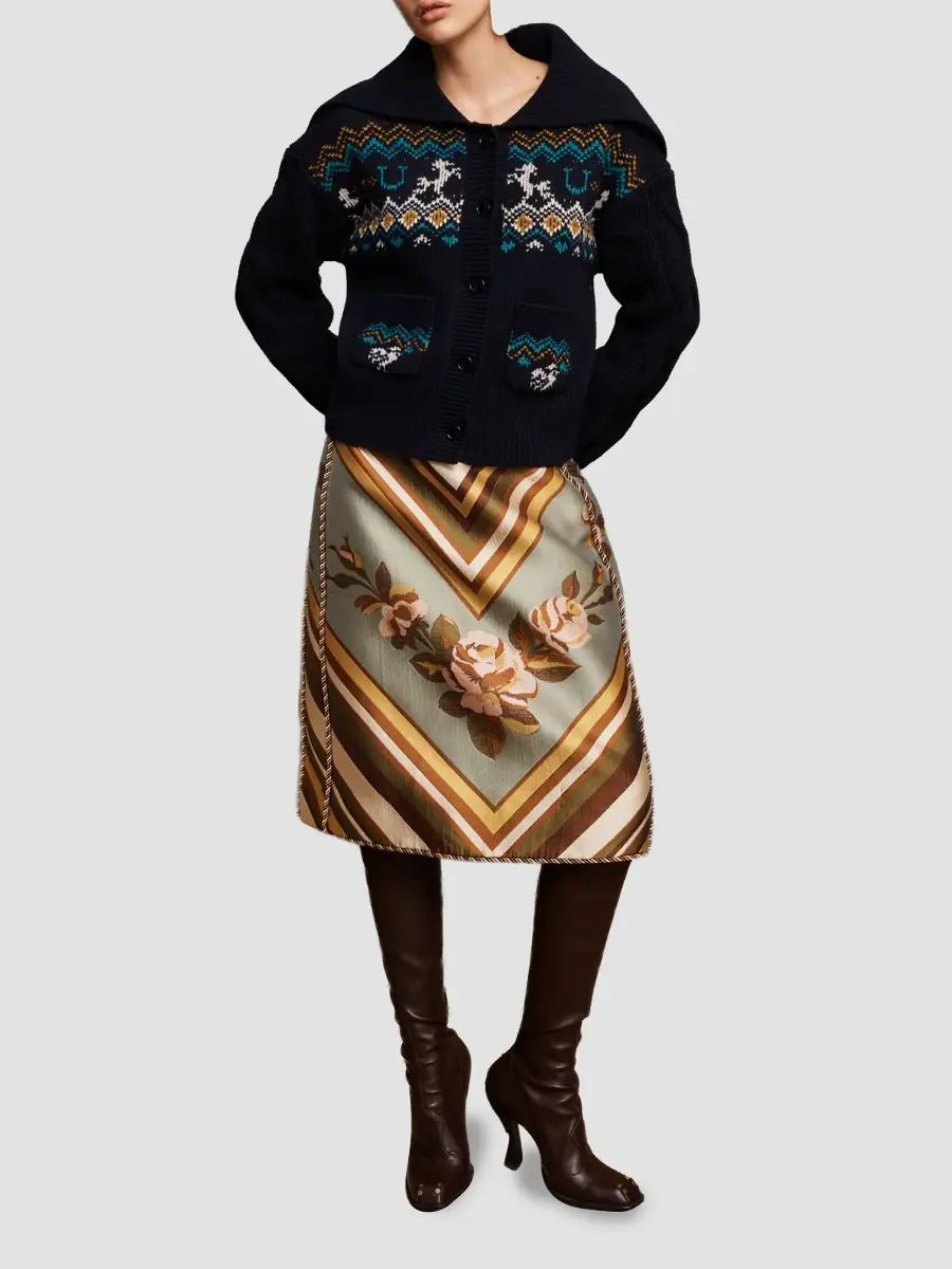 ALÉMAIS Women's Patsy Embroidered Cotton-Blend Cardigan | Thumbnail 2 ALÉMAIS Women's Patsy Embroidered Cotton-Blend Cardigan | Thumbnail 2