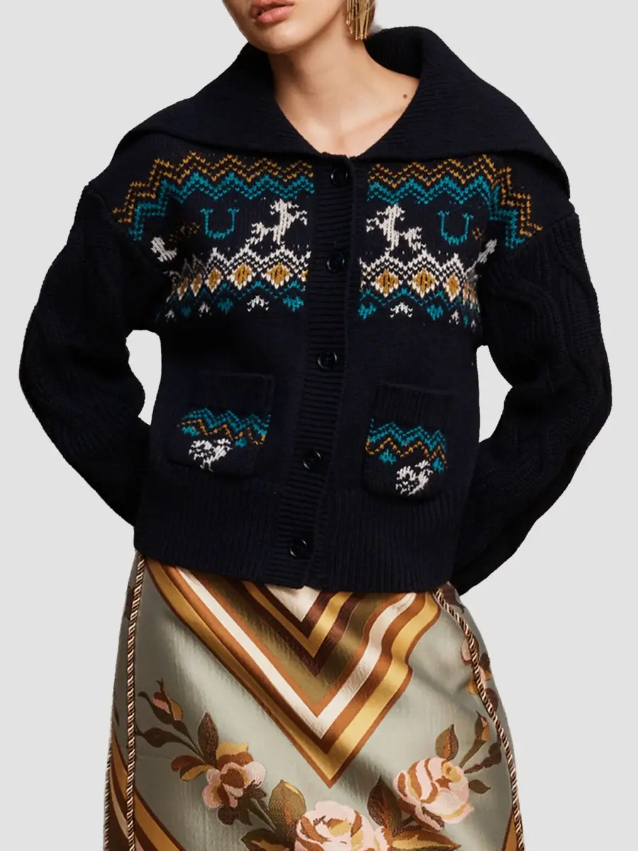 ALÉMAIS Women's Patsy Embroidered Cotton-Blend Cardigan | Thumbnail 4 ALÉMAIS Women's Patsy Embroidered Cotton-Blend Cardigan | Thumbnail 4