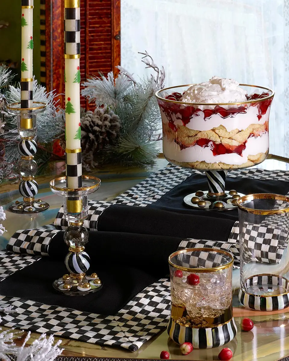 MacKenzie-Childs Courtly Christmas Dinner Candles, Set of 2 | Thumbnail 2 MacKenzie-Childs Courtly Christmas Dinner Candles, Set of 2 | Thumbnail 2