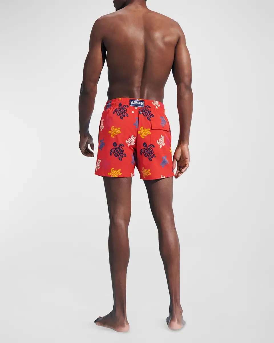 Vilebrequin Men's Ronde des Tortues Multicolor Swim Trunks | Thumbnail 3