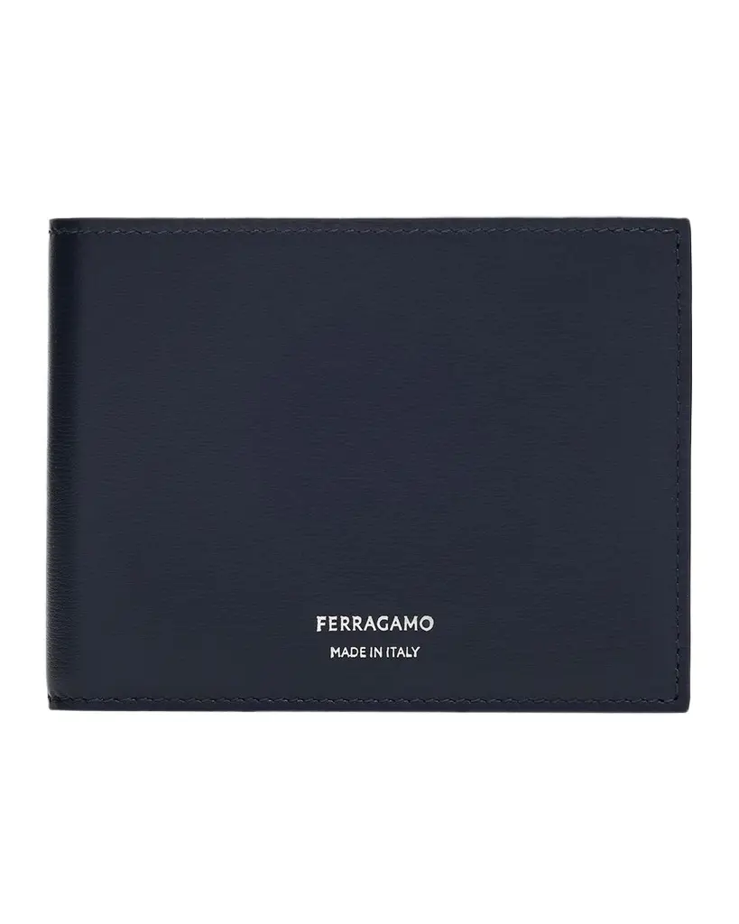 Ferragamo Men's Florence Palmellato Calfskin Bifold Wallet