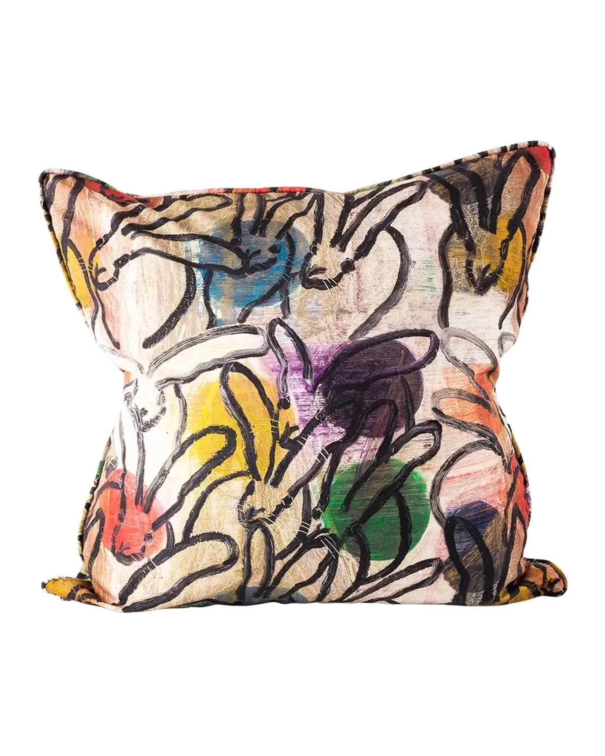 Hunt Slonem Bunnies & Orbs Decorative Pillow