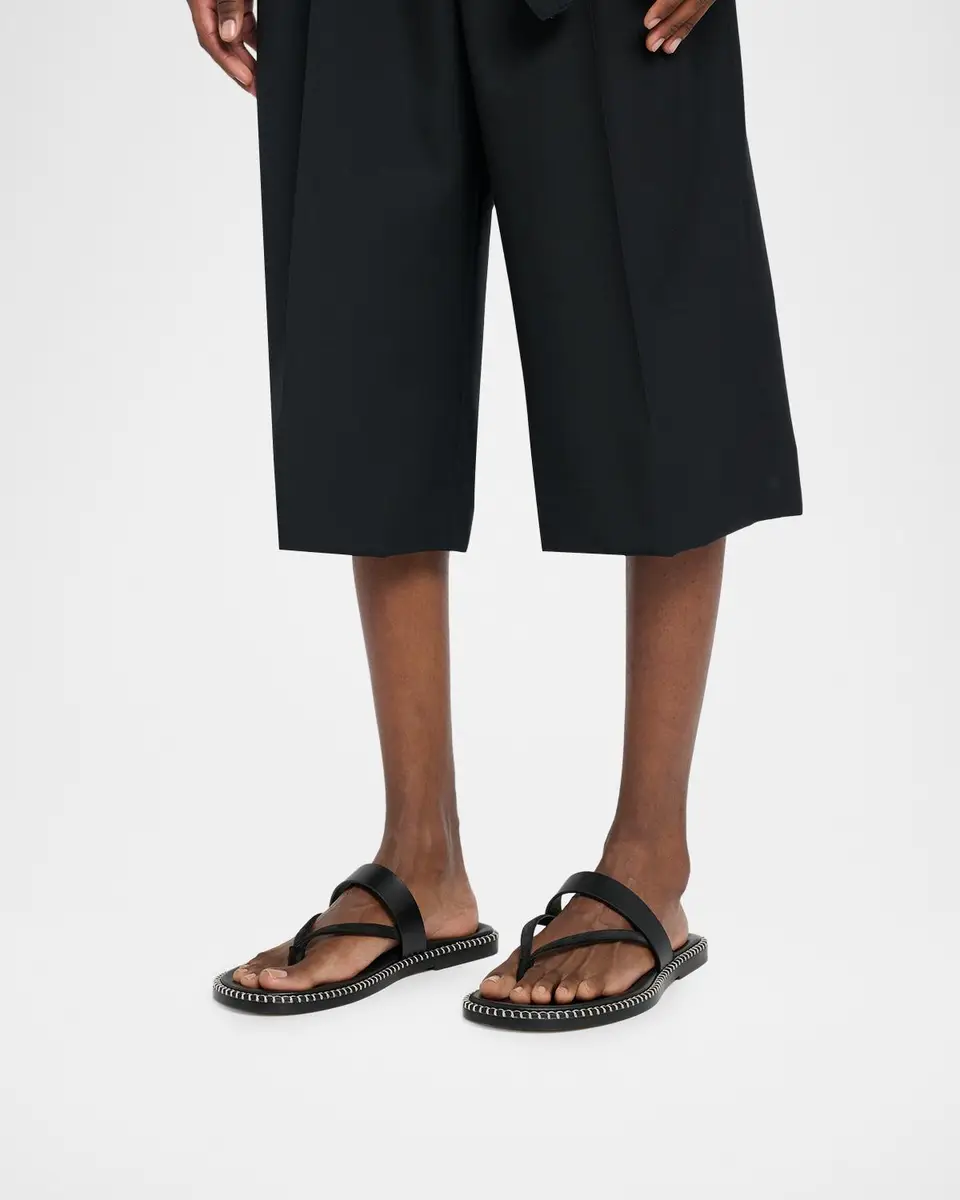 Dries Van Noten Men's Thong Leather Sandals | Thumbnail 2