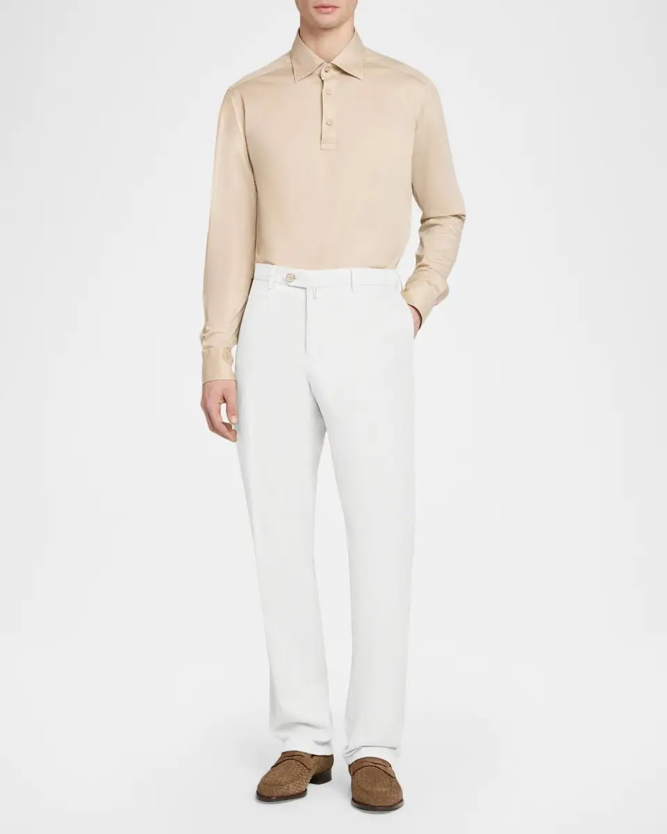 Kiton Extended-Tab Flat-Front Trousers | Thumbnail 2