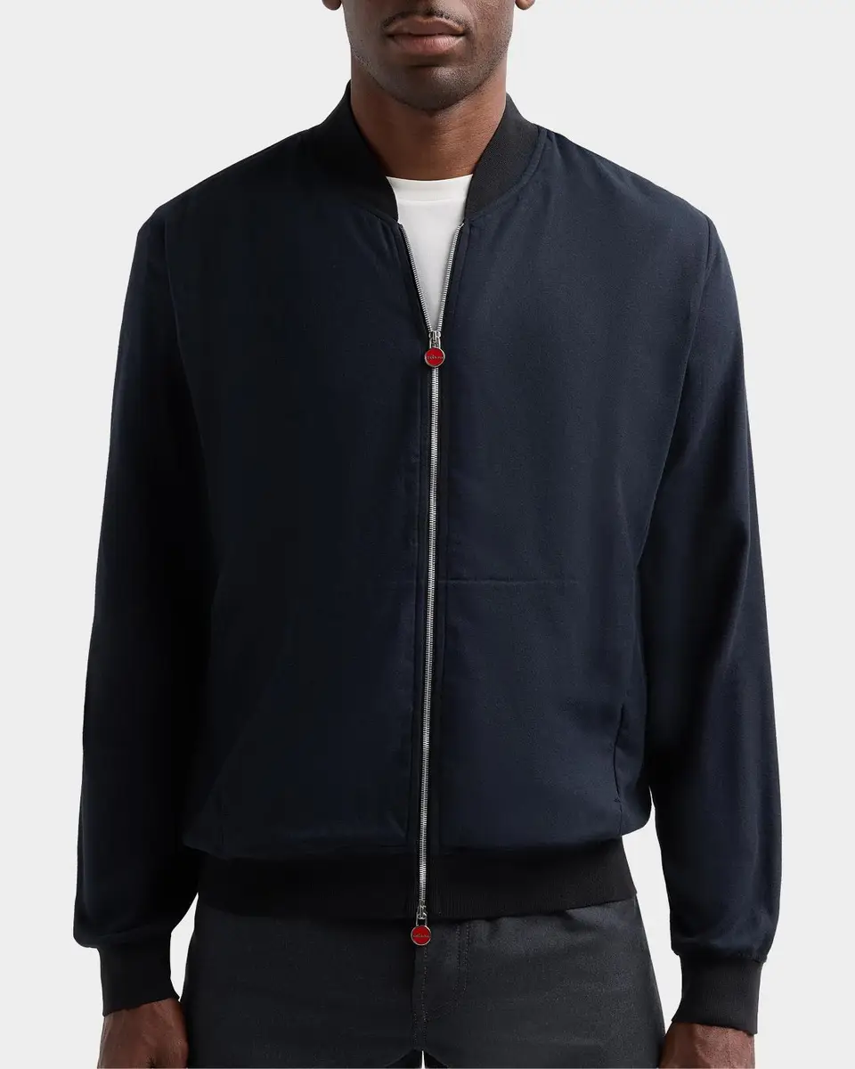 Kiton Cotton Jersey Zip-Front Jacket | Thumbnail 4
