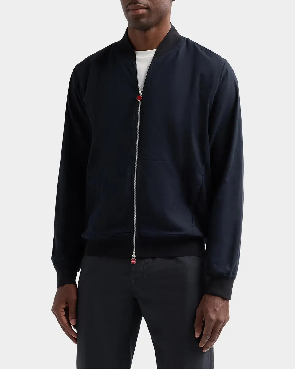 Kiton Cotton Jersey Zip-Front Jacket | Thumbnail 5
