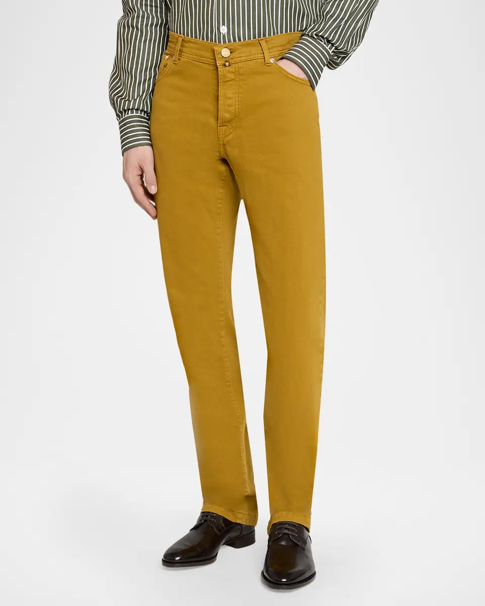 Kiton Stretch-Cotton Slim-Fit Trousers | Thumbnail 4 Kiton Stretch-Cotton Slim-Fit Trousers | Thumbnail 4