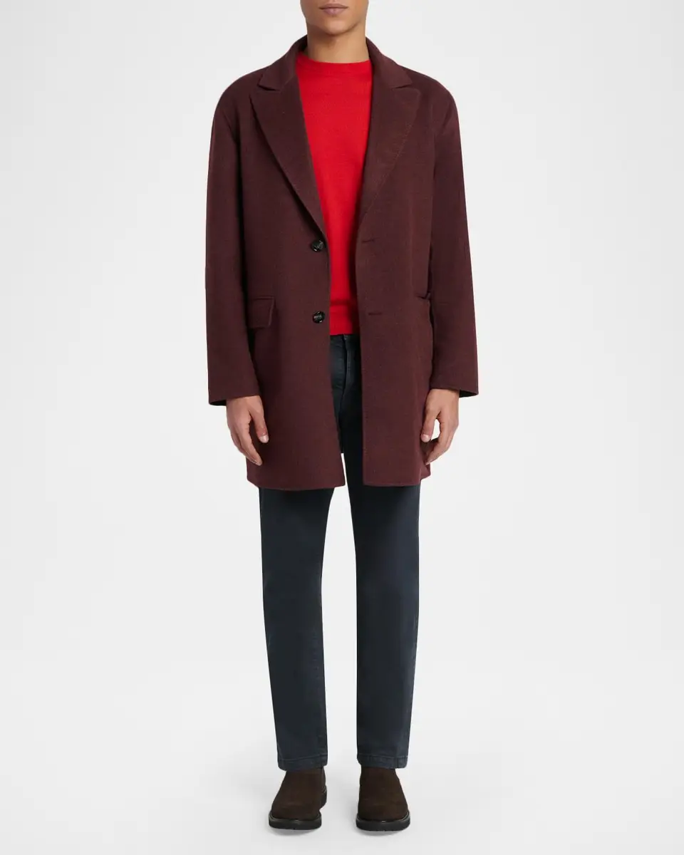 Kiton Wool-Cashmere Felt Car Coat | Thumbnail 2 Kiton Wool-Cashmere Felt Car Coat | Thumbnail 2