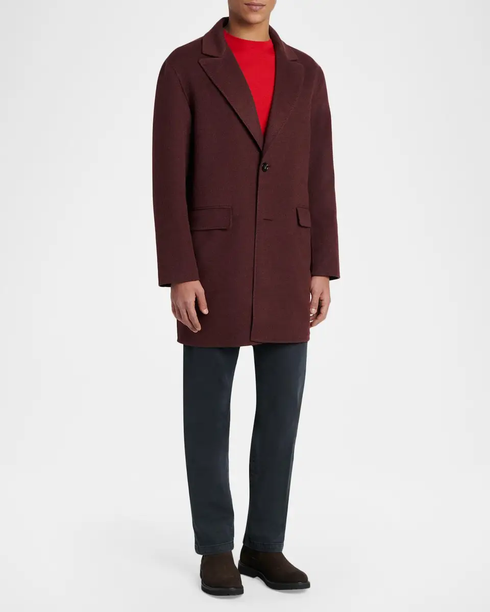 Kiton Wool-Cashmere Felt Car Coat | Thumbnail 4 Kiton Wool-Cashmere Felt Car Coat | Thumbnail 4