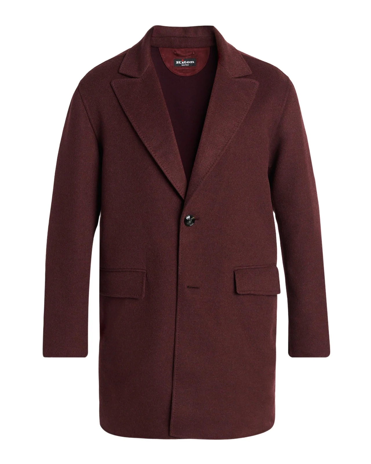 Kiton Wool-Cashmere Felt Car Coat