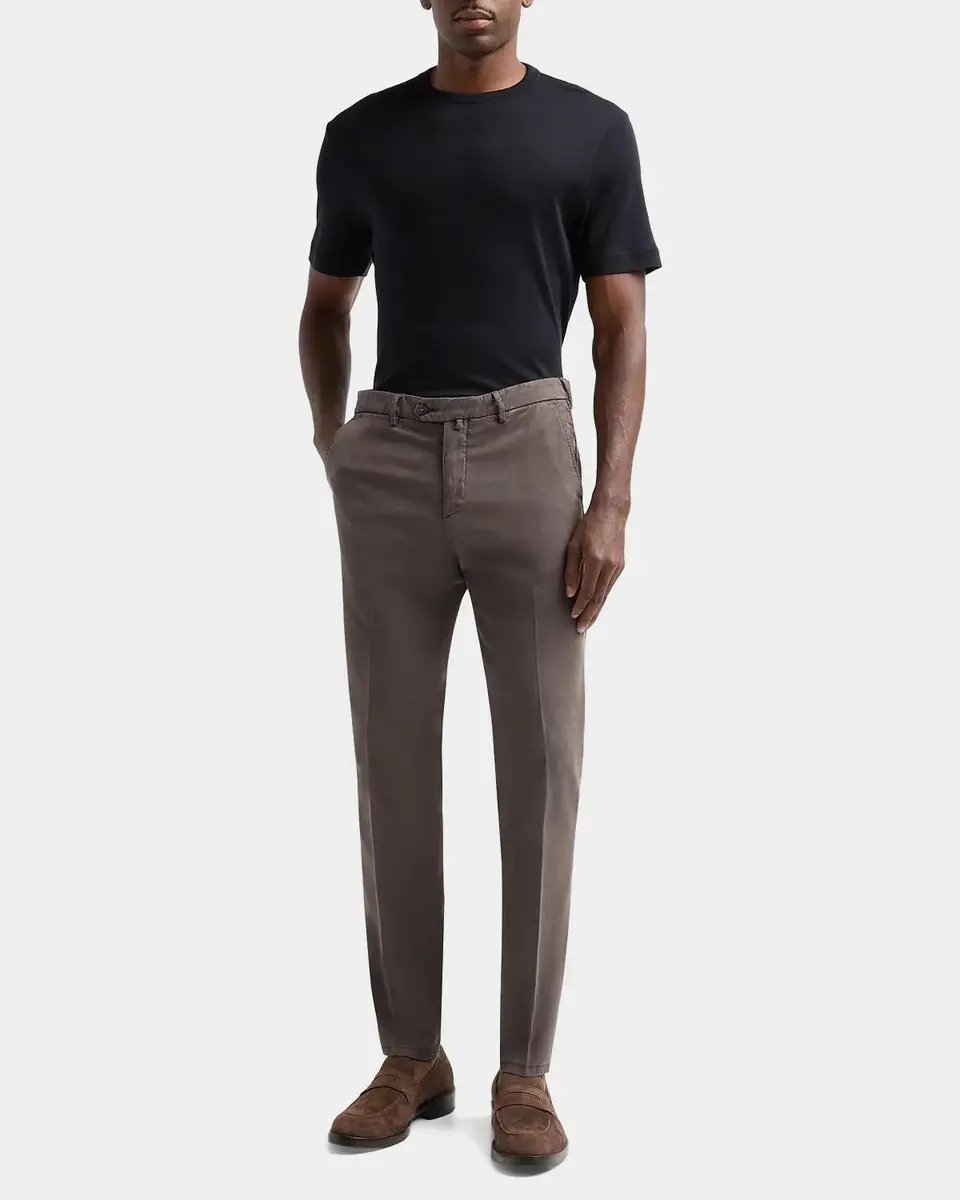 Sartorio Solid Crease-Front Trousers | Thumbnail 2 Sartorio Solid Crease-Front Trousers | Thumbnail 2