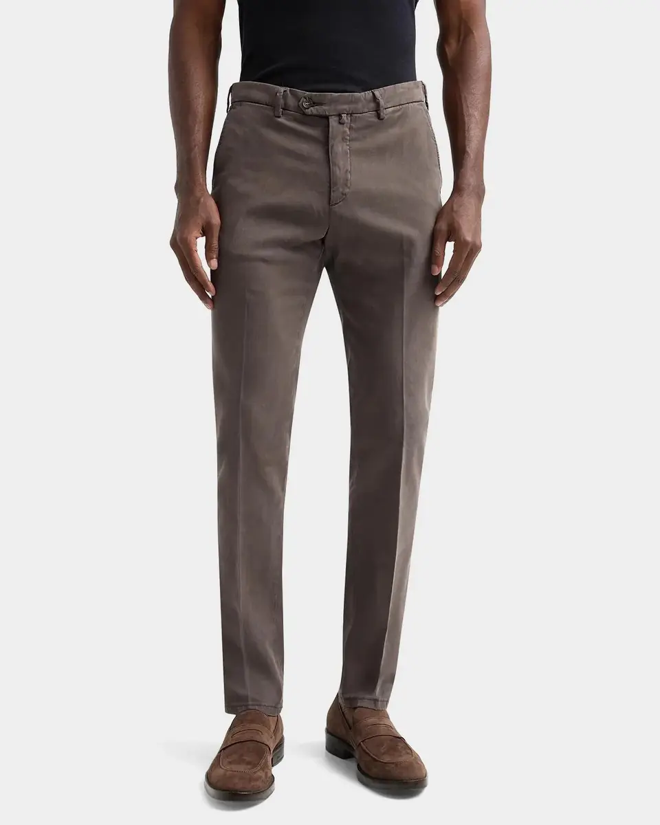 Sartorio Solid Crease-Front Trousers | Thumbnail 5 Sartorio Solid Crease-Front Trousers | Thumbnail 5