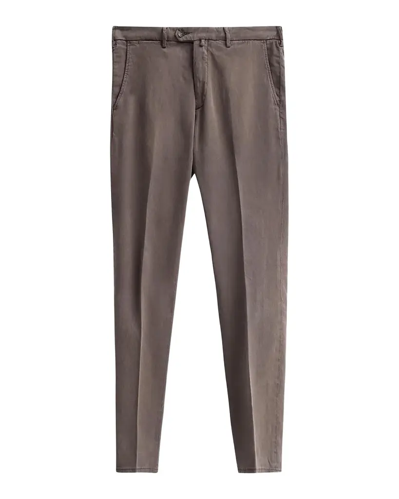 Sartorio Solid Crease-Front Trousers