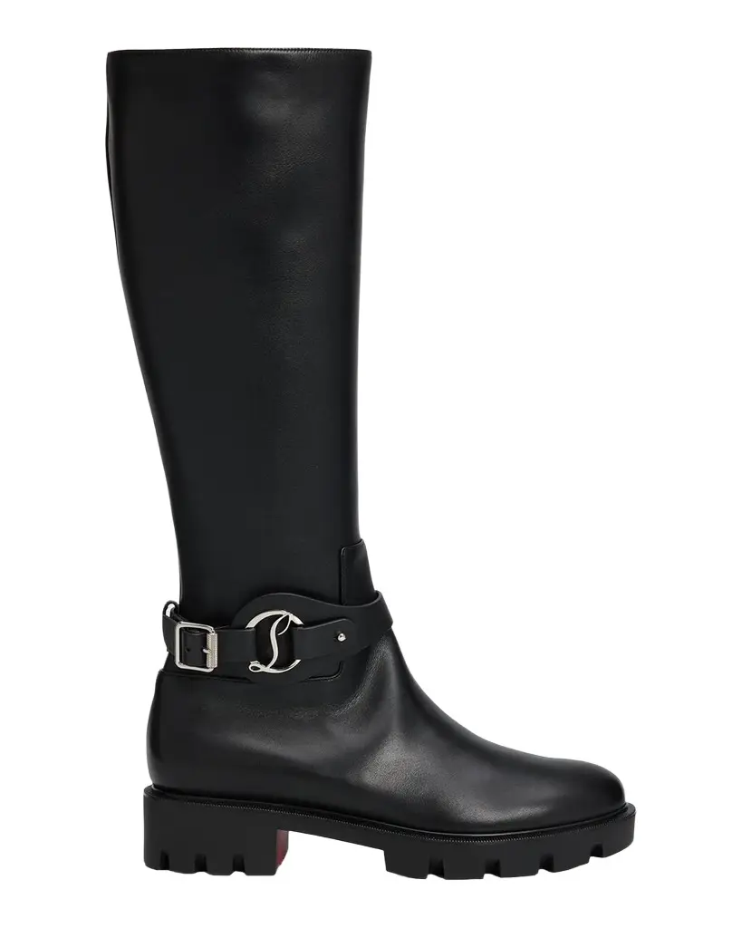 Dianouchette Leather Knee-High Boots