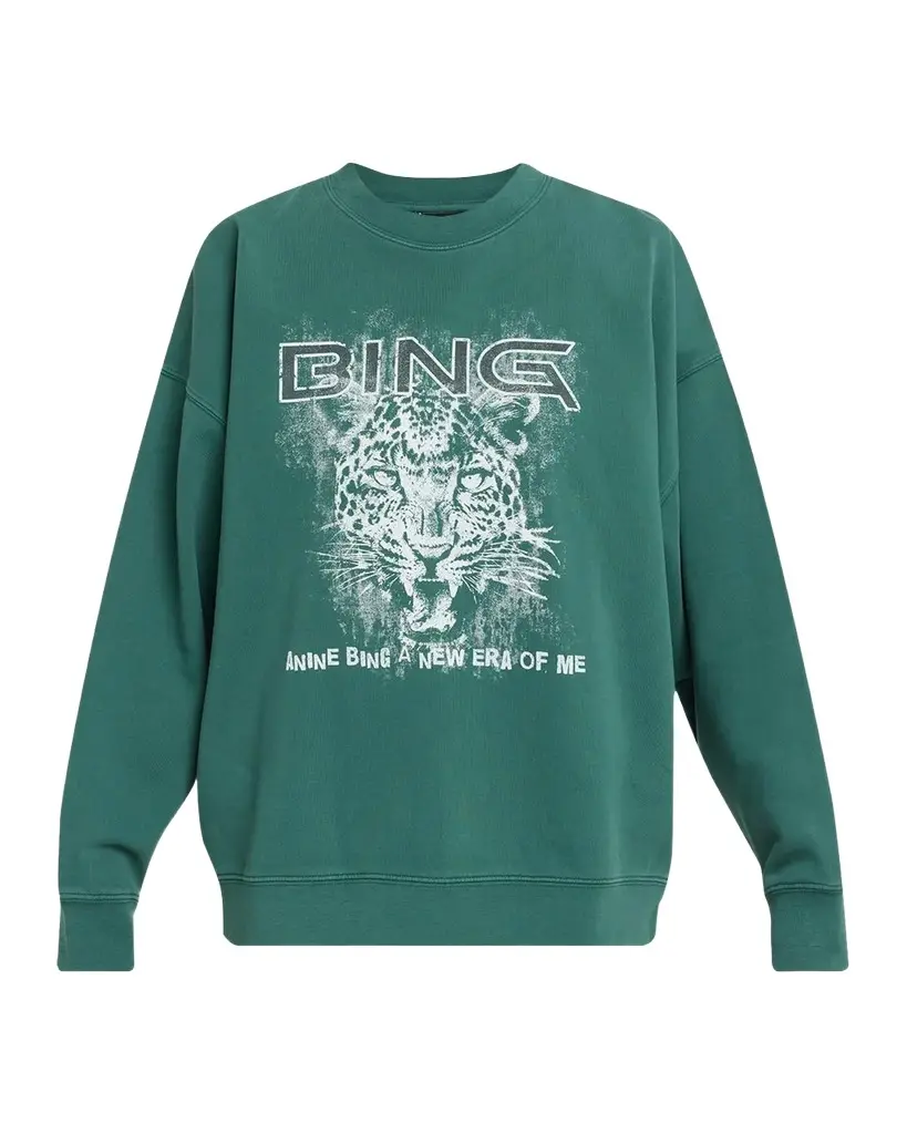 Miles Leopard Graphic Cotton Sweatshirt Miles Leopard Graphic Cotton Sweatshirt