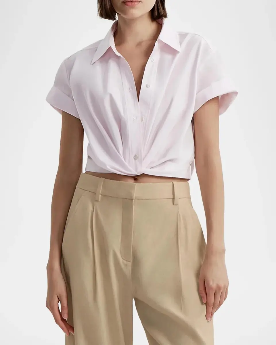 A.L.C. Lily Crop Shirt | Thumbnail 4 A.L.C. Lily Crop Shirt | Thumbnail 4