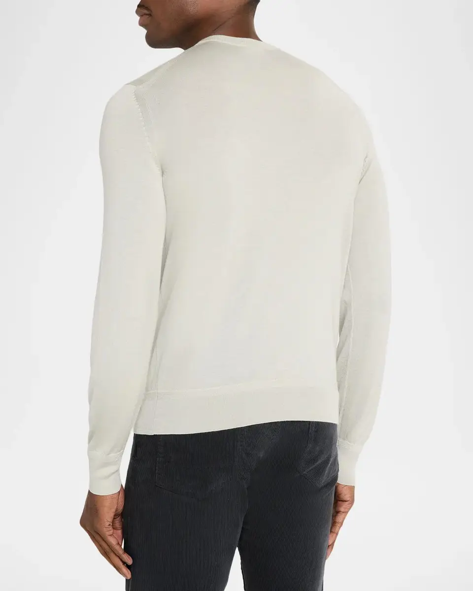 Tom Ford Men's Fine Gauge Cashmere-Blend Sweater | Thumbnail 3