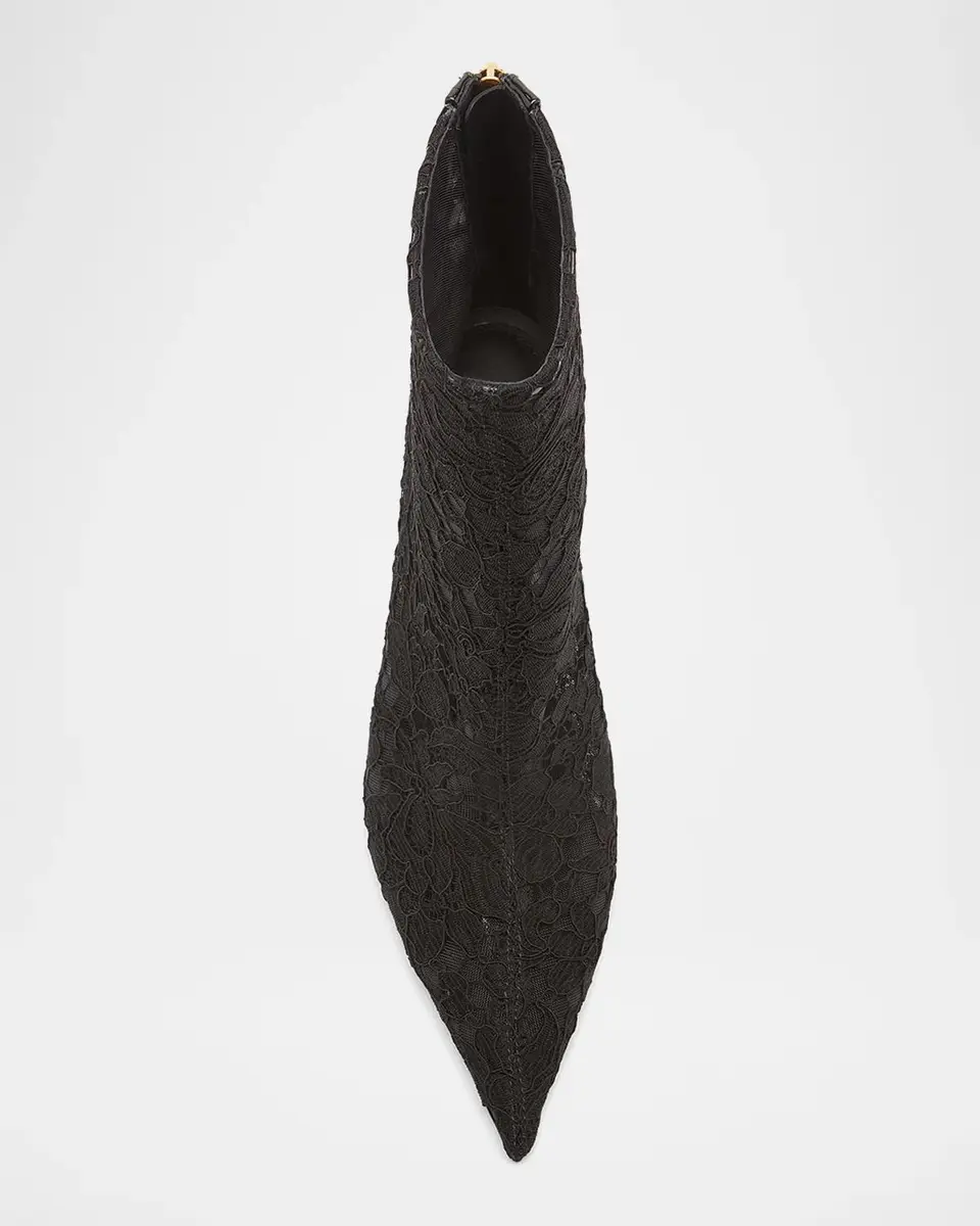 Dolce & Gabbana 75mm Lace Stiletto-Heel Ankle Boots | Thumbnail 5