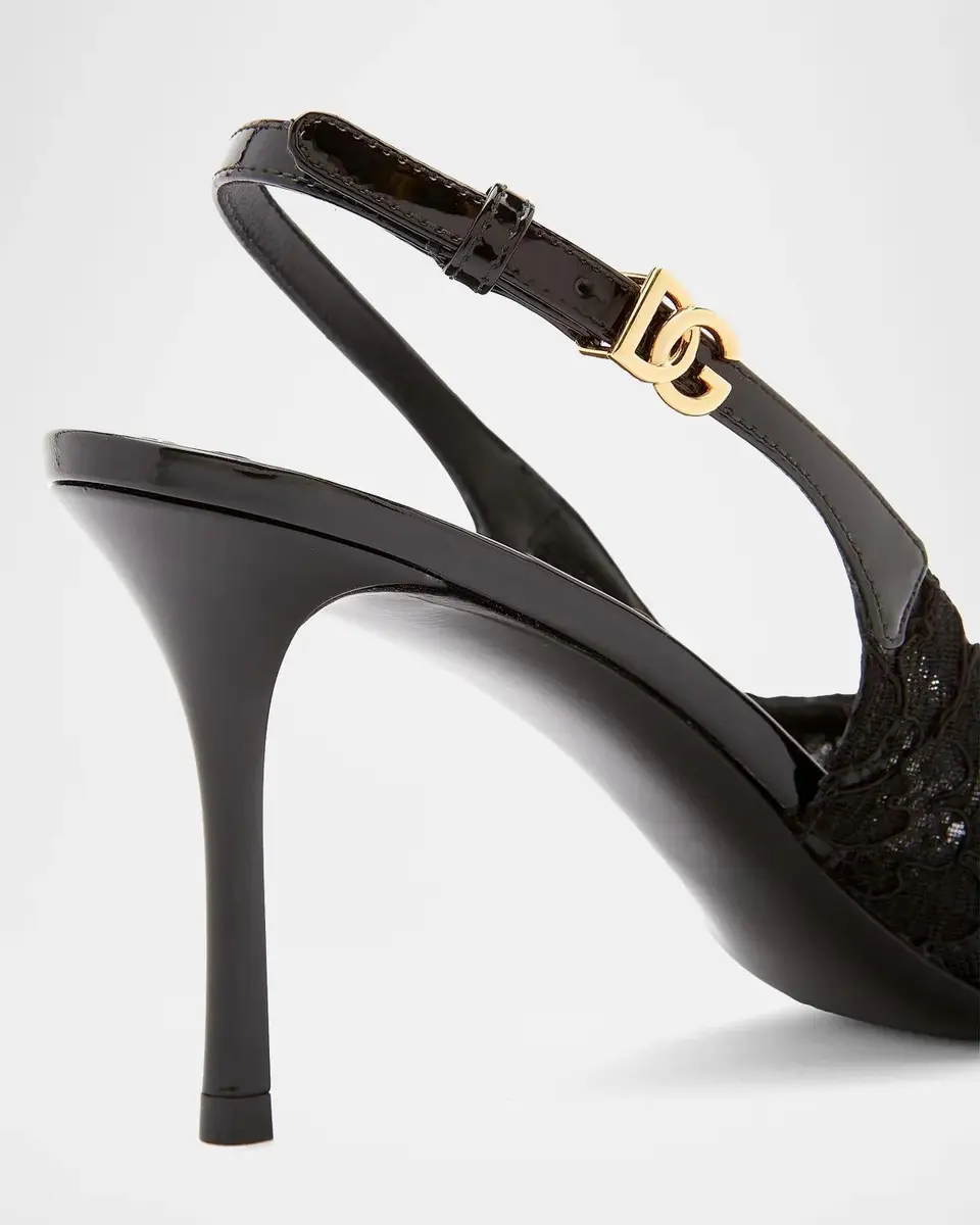 Dolce & Gabbana 75mm Lace Slingback Pumps | Thumbnail 4 Dolce & Gabbana 75mm Lace Slingback Pumps | Thumbnail 4