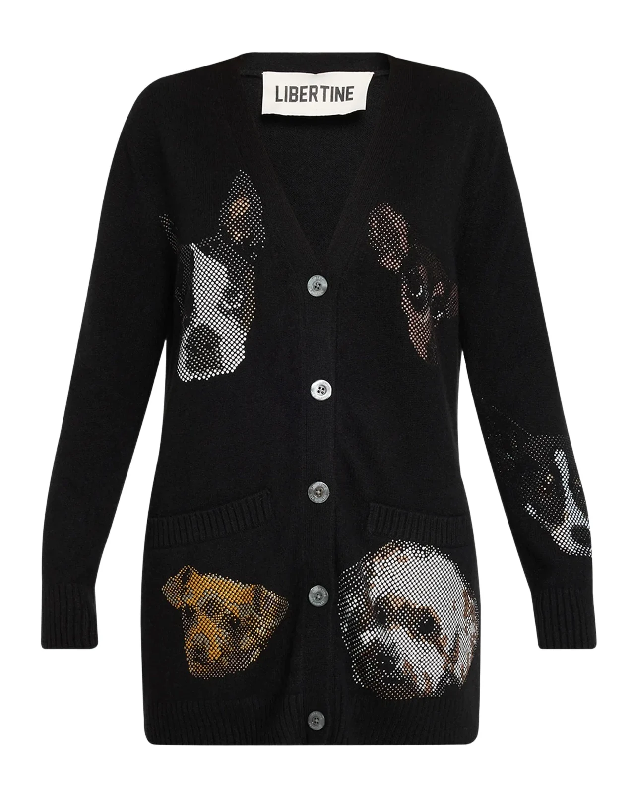 Best Friends Embellished Cashmere Oversized V-Neck Cardigan Best Friends Embellished Cashmere Oversized V-Neck Cardigan