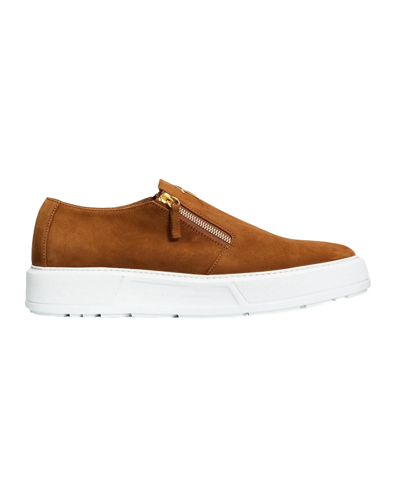 Giuseppe Zanotti Men's Skanda Suede Zip-Up Sneakers