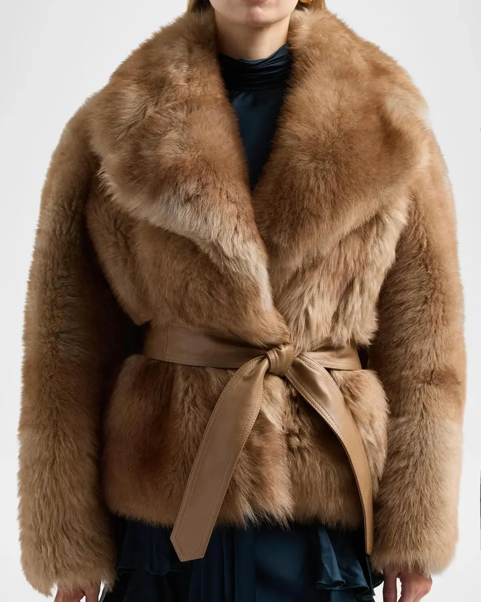 Zimmermann Valiant Shearling Wrap Jacket | Thumbnail 4