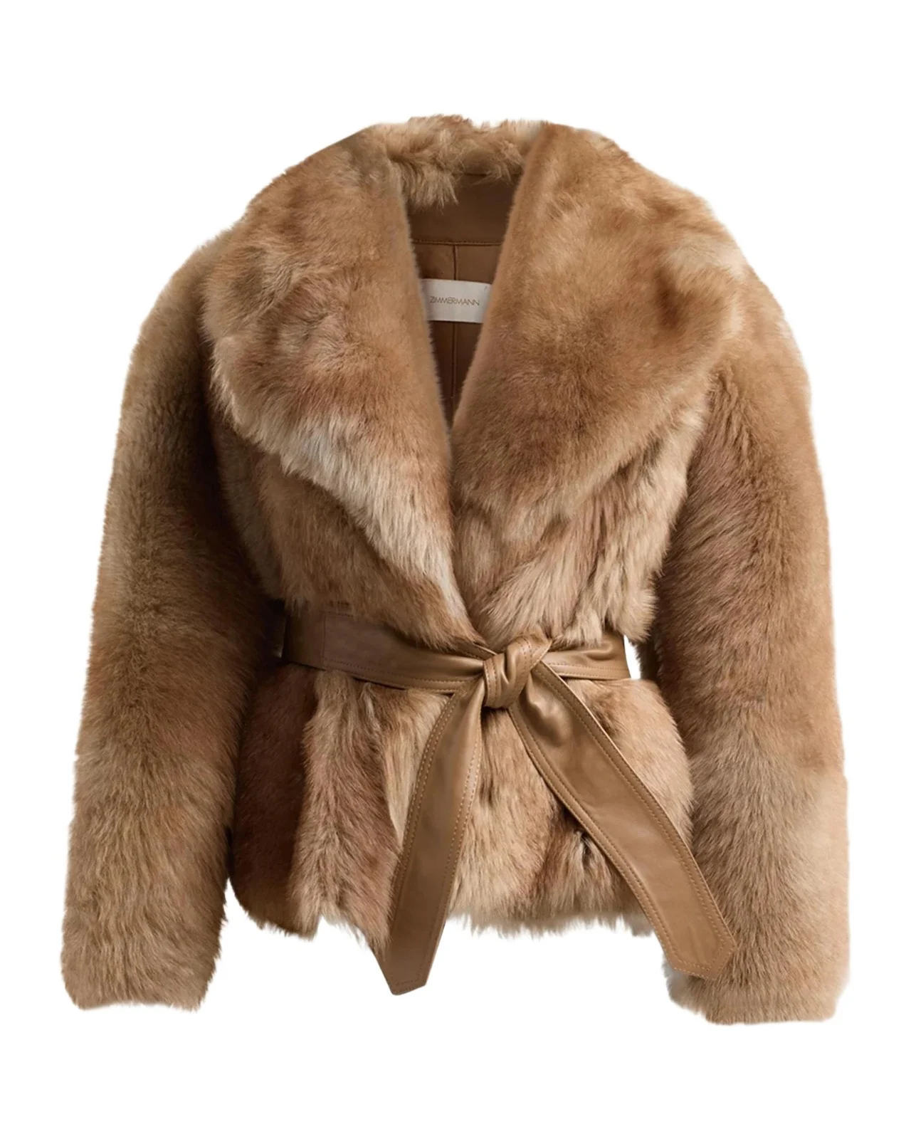 Zimmermann Valiant Shearling Wrap Jacket
