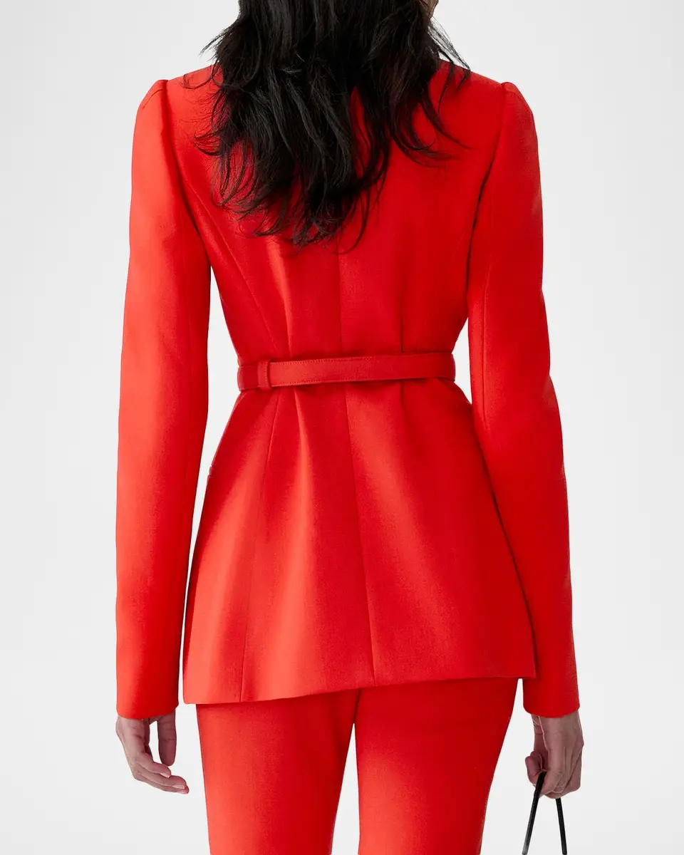 Carolina Herrera Long-Sleeve Stretch Wool Jacket | Thumbnail 3 Carolina Herrera Long-Sleeve Stretch Wool Jacket | Thumbnail 3