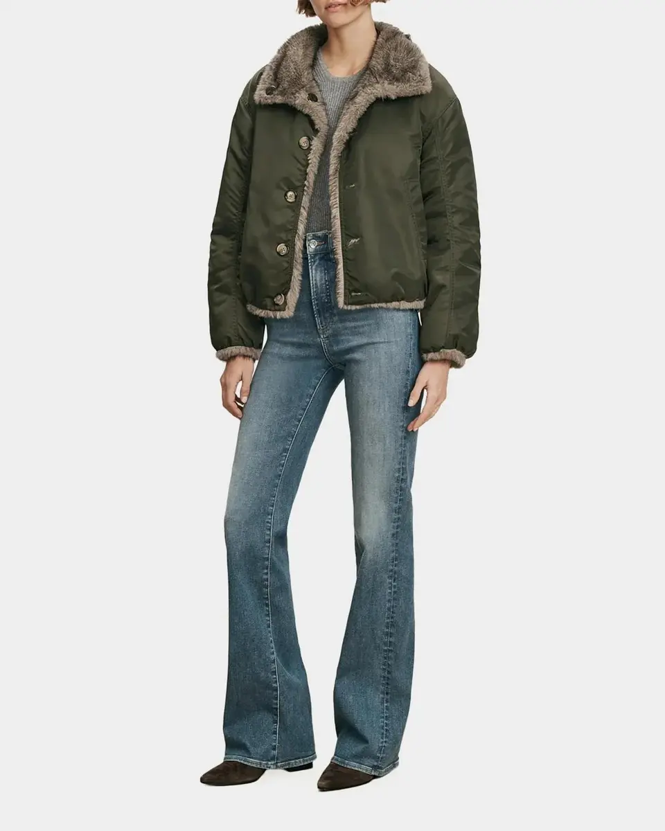 Veronica Beard Varell Reversible Faux Fur Bomber Jacket | Thumbnail 2