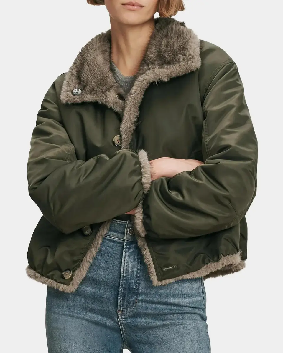 Veronica Beard Varell Reversible Faux Fur Bomber Jacket | Thumbnail 4